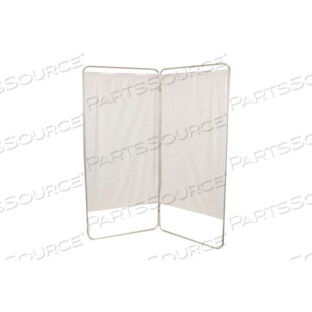 OEM#: 65-0120WFEI KING SIZE 2-PANEL PRIVACY SCREEN, 6 MIL VINYL PANELS, 59W X 68H, WHITE by Fabrication Enterprises