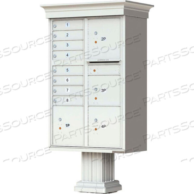 OEM#: 1570-8T6VAFVITAL КЛАСТЕРНЫЙ БЛОК С АКСЕССУАРАМИ VOGUE CLASSIC, 8 ПОЧТОВЫХ ЯЩИКОВ И 4 ПОСЫЛОЧНЫХ ЯЩИКА, ПОЧТОВЫЙ СЕРЫЙ от Florence Manufacturing Company