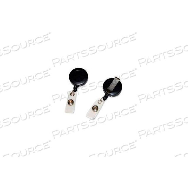 OEM#: 52054RETRACTABLE ID HOLDER WITH BELT CLIP, 1-1/4W X 1/4D X 4-1/2H, BLACK, 25/PACK by Fellowes