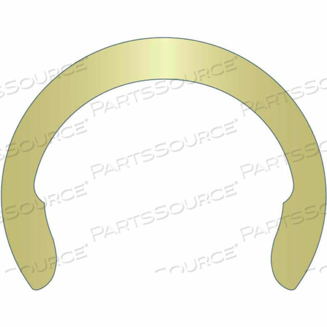 1 EXTERNAL CRESCENT RING - STAMPED - SPRING STEEL - ZINC YELLOW - USA
