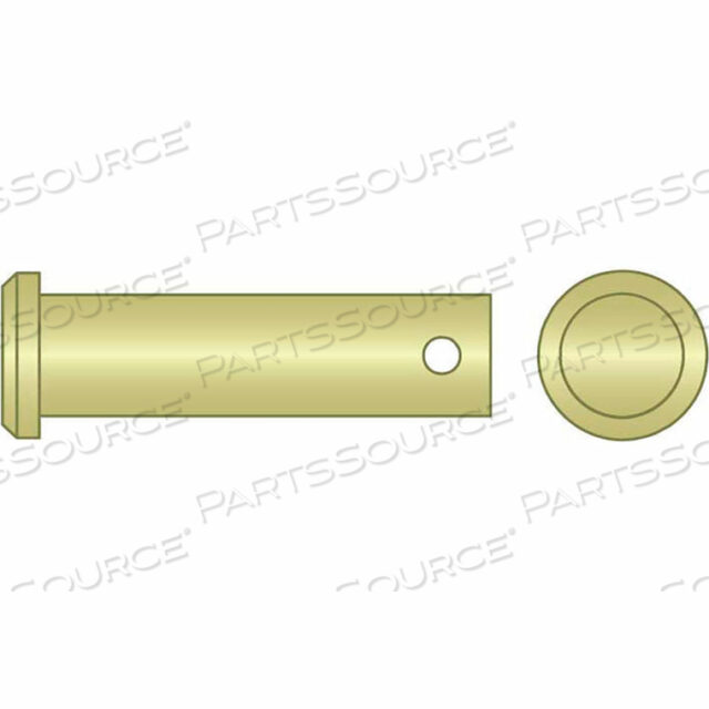 ШТИФТ С ШПИЛЬКОЙ 3/8 X 4-1/2 - НИЗКОУГЛЕРОДИСТАЯ СТАЛЬ - ЖЕЛТЫЙ ЦИНК