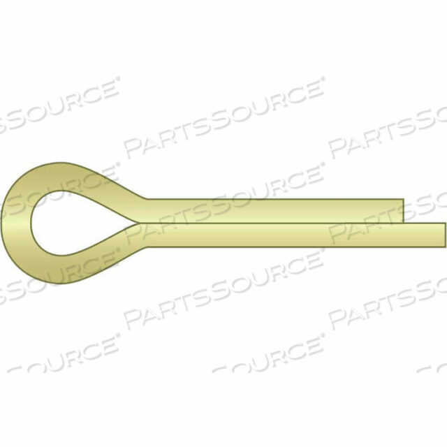 3/16 X 1-1/4 COTTER PIN - CARBON STEEL - ZINC YELLOW - ASME 18.8.1 - MADE IN USA