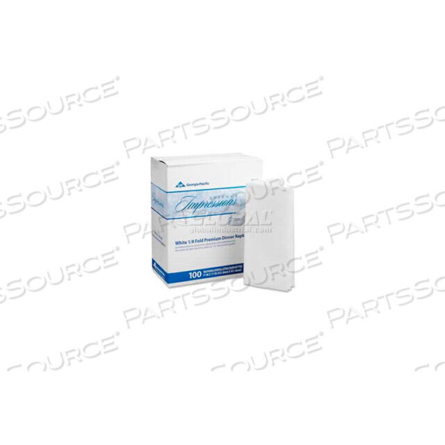 OEM#: GPC92117САЛФЕТКИ ДЛЯ СТОЛА, БЕЛЫЕ, 17 Ш X 17 Д, 400/КОРОБКА от Georgia-Pacific