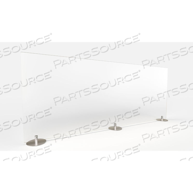 OEM#: DPSF2448-FDESKTOP PROTECTION SCREEN - ОТДЕЛЬНОСТОЯЩИЙ 48Ш X 24В, МАТОВЫЙ ТЕРМОПЛАСТИК от Ghent