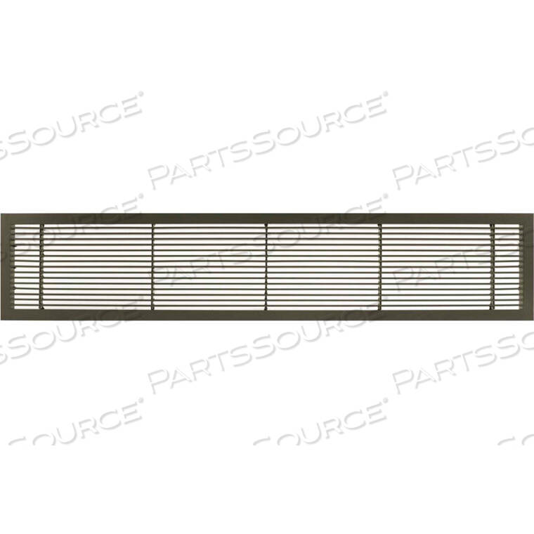 OEM#: 100044806AG10 СЕРИЯ 4 X 48 ЦЕЛЬНАЯ АЛЮМИНИЕВАЯ ФИКСИРОВАННАЯ РЕШЕТКА ДЛЯ ПОДАЧИ/ВОЗВРАТА ВОЗДУХА, САНТИКОВАЯ БРОНЗА от Giumenta Corp-Architectural Grille