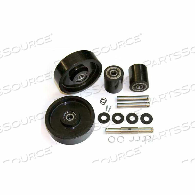 OEM#: GWK-CJ55-CKПОЛНЫЙ КОМПЛЕКТ КОЛЕС ДЛЯ РУЧНОЙ ТЕЛЕЖКИ - ПОДХОДИТ ДЛЯ МОДЕЛИ CLARK # CJ55 по GPS - Generic Parts Service