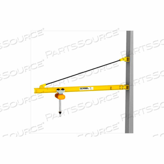 OEM#: WB100-100-20HD WALL BRACKET JIB CRANE, 20 SPAN & 200 ROTATION, 2000 LB CAPACITY by Gorbel, Inc.