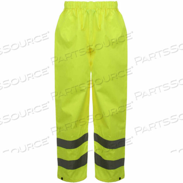 OEM#: 6801-S/M6801 CLASS E STANDARD WATERPROOF RAIN PANTS, LIME, S/M by GSS Safety LLC