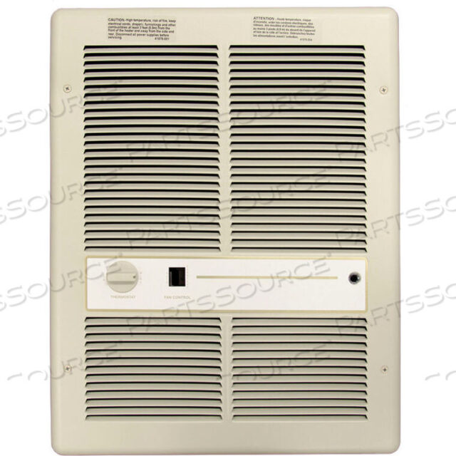 OEM#: E3313TSRPFAN НАСТЕННЫЙ ОБОГРЕВАТЕЛЬ С ПРИНУДИТЕЛЬНЫМ НАГРЕВОМ И ЛЕТНИМ ВЫКЛЮЧАТЕЛЕМ ВЕНТИЛЯТОРА - 1500/750 Вт 120 В ЦВЕТ СЛОНОВАЯ КОСТИ от TPI Corporation