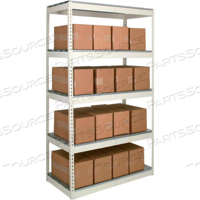OEM#: DRHC9636120-5SRIVETWELL ДВУХСТОРОННИЙ СТЕЛЛАЖ С ЗАКЛЕПКАМИ, БЕЗ БОЛТОВ, 96 Ш X 36 Д X 120 В, 5 УРОВНЕЙ, НАЧАЛЬНЫЙ, БЕЗ НАСТИЛА, 620 ФУНТОВ, КОРИЧНЕВЫЙ, от Hallowell