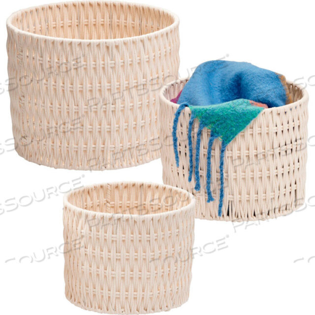 OEM#: STO-087473-PIECE COZY WEAVE BASKETS - WHITE by Honey-Can-Do