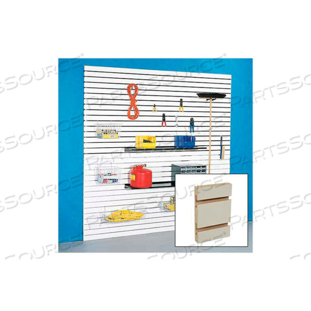 OEM#: 4HX4AHP-ALUM48 X 48 SLATWALL PANEL - ALMOND HPL, С АЛЮМИНИЕВЫМИ ВСТАВКАМИ - PKG QTY 4 от Holland Panel Products