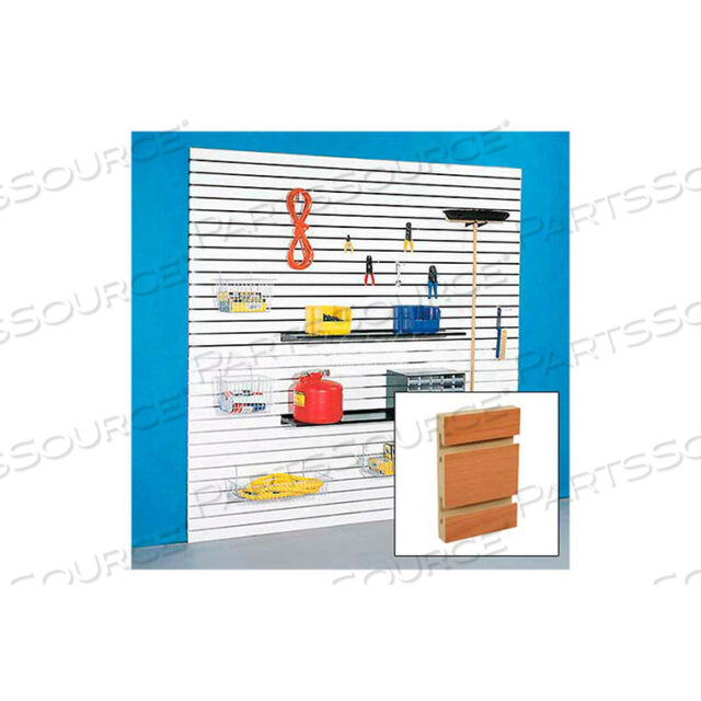 OEM#: 4HX8PER-ALUM48 X 96 SLATWALL PANEL - ЛАМИНИРОВАННАЯ ГРУША, С АЛЮМИНИЕВЫМИ ВСТАВКАМИ - УПАК 4 от Holland Panel Products