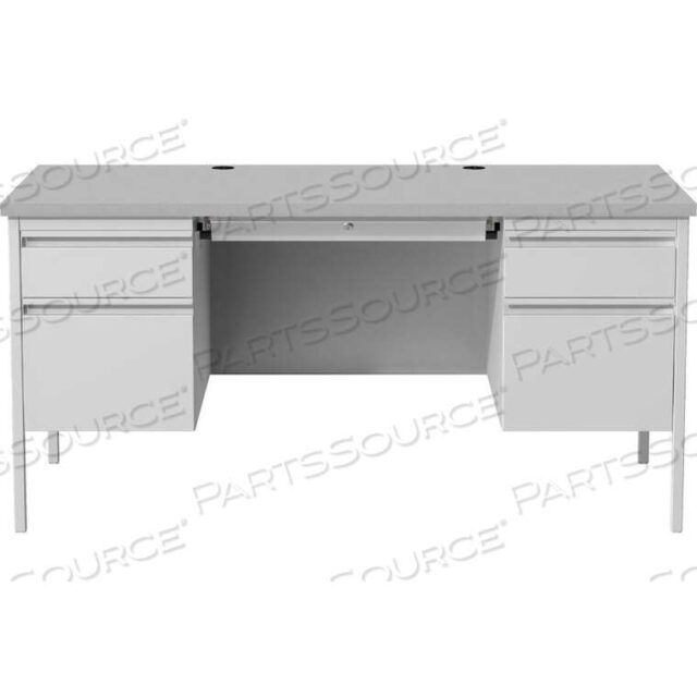 OEM#: 20103СТАЛЬНОЙ СТОЛ - ДВОЙНАЯ ПЬЕДЕСТАЛКА - 30 X 60 - СЕРЫЙ - СЕРИЯ HL10000 от Hirsh