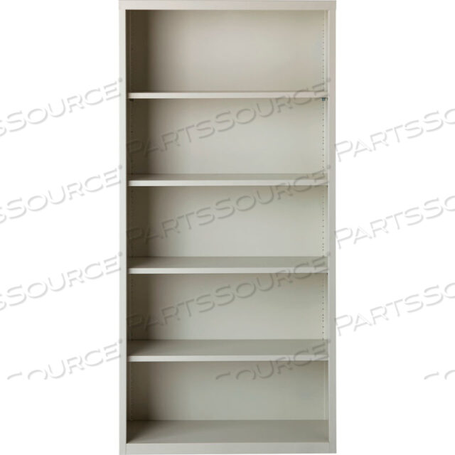 КНИЖНЫЙ ШКАФ С 5 ПОЛКАМИ 34-1/2Ш X 13Г X 72В, СЕРЫЙ
