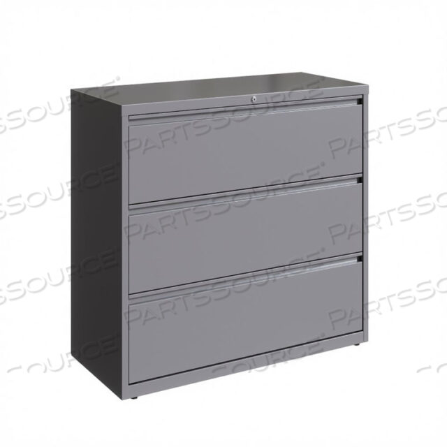 OEM#: 2374942 ШИРОКИЙ БОКОВОЙ ШКАФ ДЛЯ ФОТОГРАФИЙ С 3 ЯЩИКАМИ - ARCTIC SILVER от Hirsh