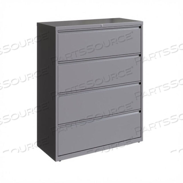 OEM#: 2375042 ШИРОКИЙ БОКОВОЙ ШКАФ ДЛЯ ФОТОГРАФИЙ С 4 ЯЩИКАМИ - ARCTIC SILVER от Hirsh