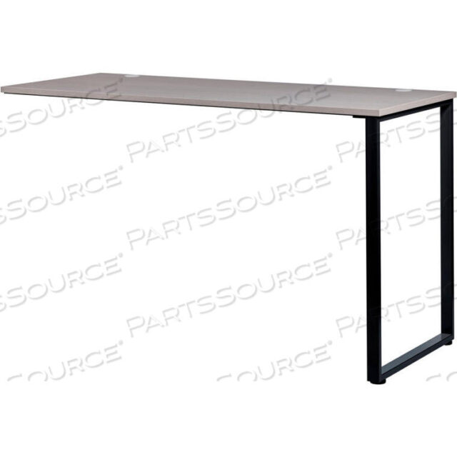 OEM#: 695624INTERION ОТКРЫТЫЙ СТОЛ ДЛЯ РАБОТЫ СТОЯ - 48 Ш X 24 Г X 40 В - СЕРАЯ СТОЛЕШНИЦА С ЧЕРНЫМИ НОЖКАМИ от Hirsh