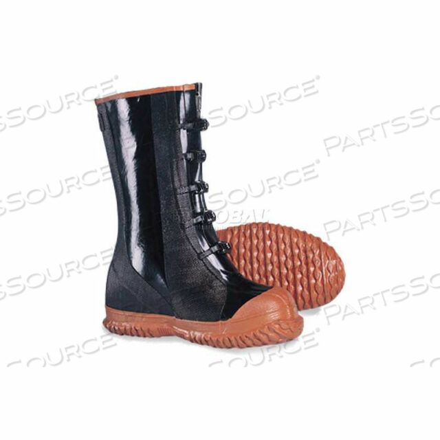 OEM#: 5B 14COMFITWEAR 5-BUCKLE BOOTS, SIZE 14, RUBBER, BLACK, 1-PAIR by Hygrade Safety Supplies