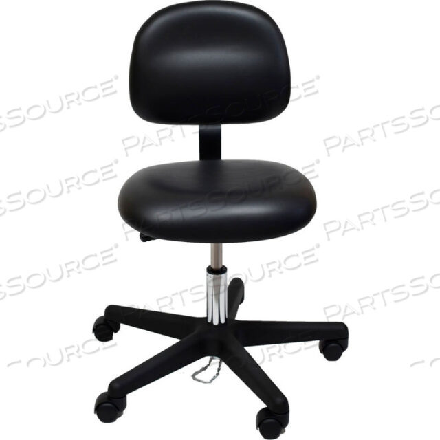 OEM#: 52-VCD BLACK-451ESD-SAFE ВИНИЛОВЫЙ СТУЛ С НЕЙЛОНОВЫМ ОСНОВАНИЕМ С ЦЕПЬЮ ДЛЯ ПЕРЕМЕЩЕНИЯ ЧЕРНЫЙ от Industrial Seating
