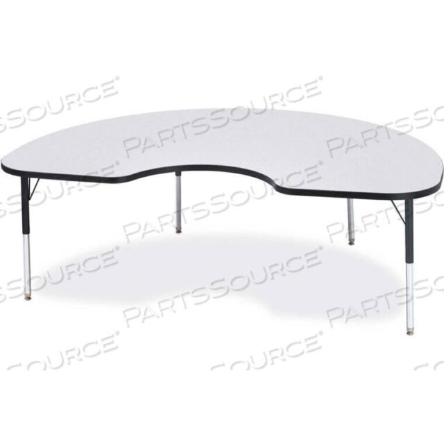 OEM#: 6423JCE180BERRIES KIDNEY ACTIVITY TABLE, 48W X 72L X 15 TO 24H, CLASSIC GRAY by Jonti-Craft Inc