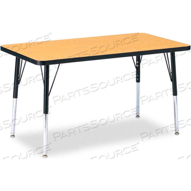 OEM#: 6478JCA210BERRIES RECTANGLE ACTIVITY TABLE, 24W X 36L X 24-31H, CLASSIC OAK by Jonti-Craft Inc
