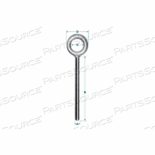 OEM#: K2007-4-1/2-HDGCARBON РЫМ-БОЛТ - 5/8-11 - 4-1/2 ХВОСТОВИК - ОЦИНКОВАННЫЙ - СДЕЛАНО В США компанией Ken Forging