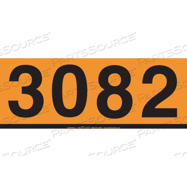 OEM#: ZOPP3082UN3082 ОРАНЖЕВАЯ ПАНЕЛЬ, СТОЙКИЙ ВИНИЛ, 25 ШТ./УПАКОВКА от Labelmaster