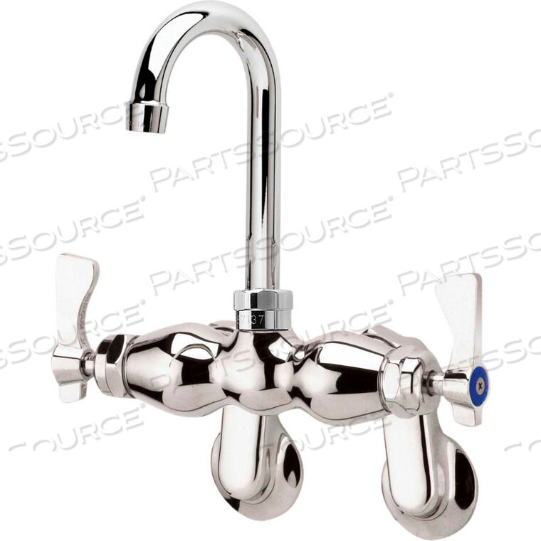 OEM#: 15-625LROYAL SERIES РЕГУЛИРУЕМЫЙ НАСТЕННЫЙ СМЕСИТЕЛЬ С ИЗЛИВОМ GOOSENECK 3-1/2 от Krowne