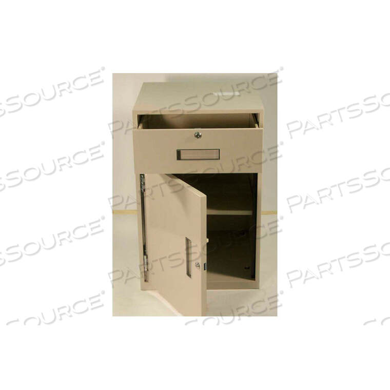 OEM#: S-603R-ILOWBOY КАССОВЫЙ ШКАФ-ПЕДЕСТАЛ - 1 ЯЩИК, ПРАВАЯ ПЕТЛЯЖНАЯ ДВЕРЬ 19 X 19 X 27-7/8 СЕРЫЙ от Fenco