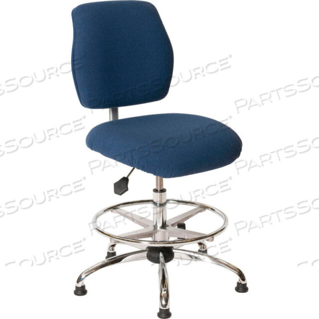 OEM#: 1010450ОФИСНОЕ КРЕСЛО SHOPSOL ESD - ВЫСОКОЕ - ЭКОНОМНАЯ ТКАНЬ - СИНИЙ от LDS Industries LLC