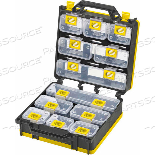 OEM#: 1010497ШКАФ ДЛЯ КОНТЕЙНЕРОВ SHOPSOL - 2-СТОРОННИЙ, 12 ЗАПИРАЮЩИХСЯ КОНТЕЙНЕРОВ, 26 Д X 12 Ш X 3 В - ЧЕРНЫЙ/ЖЕЛТЫЙ от LDS Industries LLC