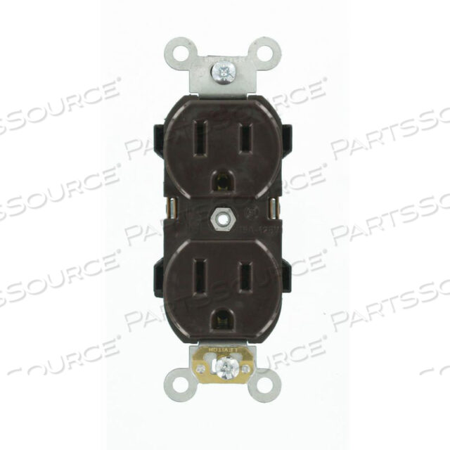 OEM#: 525215A, 125 В, ДВУХСТОРОННЯЯ РОЗЕТКА, КОРИЧНЕВАЯ от Leviton