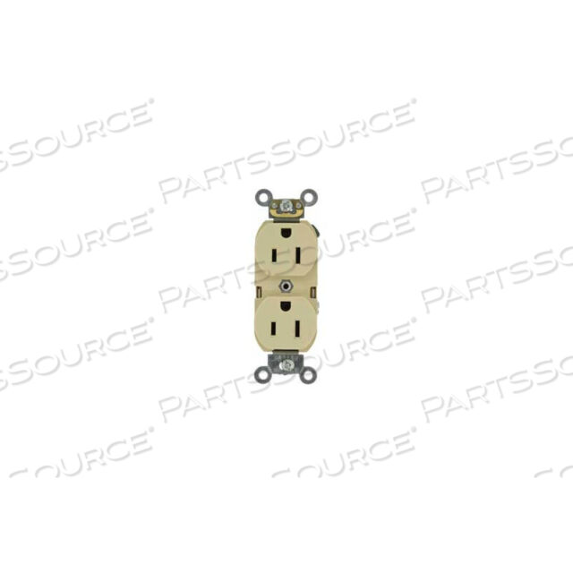 OEM#: 5262-SI15A, 125 В, ДВУХСТОРОННЯЯ РОЗЕТКА, САМОЗАЗЕМЛЕНИЕ, ЦВЕТ СЛОНОВАЯ КОСТЬ от Leviton