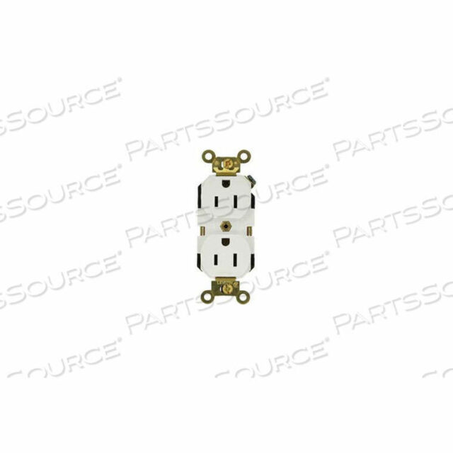 OEM#: 5262-W15A, 125 В, ДВУХСТОРОННЯЯ РОЗЕТКА, САМОЗАЗЕМЛЕНИЕ, БЕЛАЯ - МИН. КОЛ-ВО 22 от Leviton