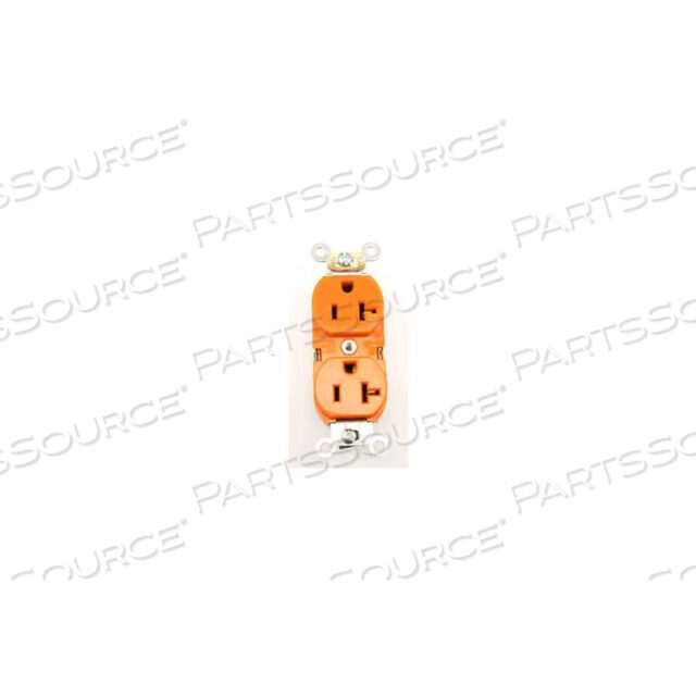 OEM#: 5362-IG5362-IG 20A, 125 В, ДВОЙНАЯ РОЗЕТКА, ИЗОЛИРОВАННОЕ ЗАЗЕМЛЕНИЕ, ОРАНЖЕВЫЙ от Leviton
