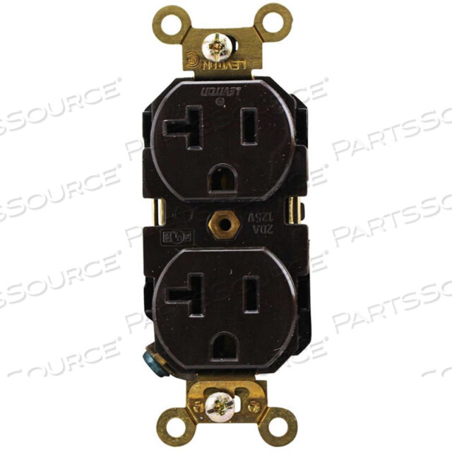 OEM#: 536220A, 125 В, ДВУХСТОРОННЯЯ РОЗЕТКА, САМОЗАЗЕМЛЕНИЕ, КОРИЧНЕВАЯ от Leviton