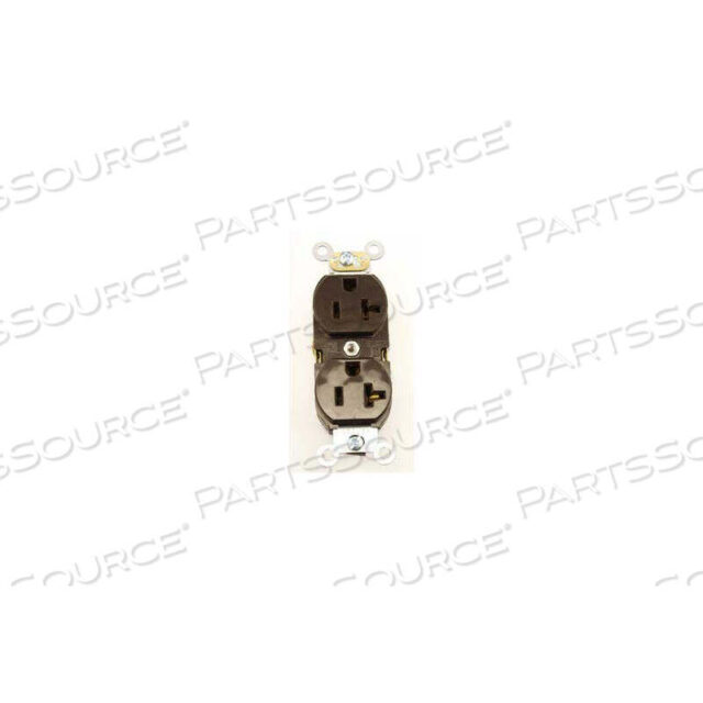OEM#: 5362-SDUPLEX РОЗЕТКА, ПРЯМОЕ ЛЕЗЦО, КОРИЧНЕВАЯ от Leviton