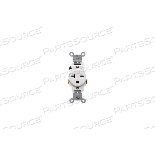 OEM#: 5821-W20A, 250 В, NEMA 6-20R, 2P, 3W, ОДИНАРНЫЙ ПРИЕМНИК, ЗАЗЕМЛЕНИЕ, БЕЛЫЙ от Leviton