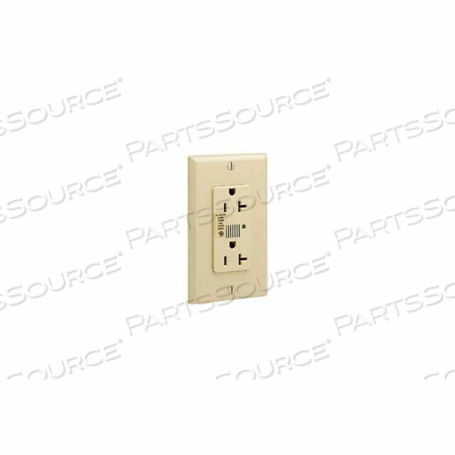 DECORA SURGE PROT. ДУПЛЕКСНАЯ РОЗЕТКА, ЗВУКОВАЯ СИГНАЛИЗАЦИЯ, 20 А, ЦВЕТ СЛОНОВОЙ КОСТИ - МИН. КОЛ-ВО 4