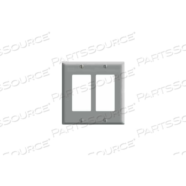OEM#: 80409-GY2-GANG DECORA/GFCI DEVICE DECORA, STANDARD, THERMOSET, GRAY by Leviton