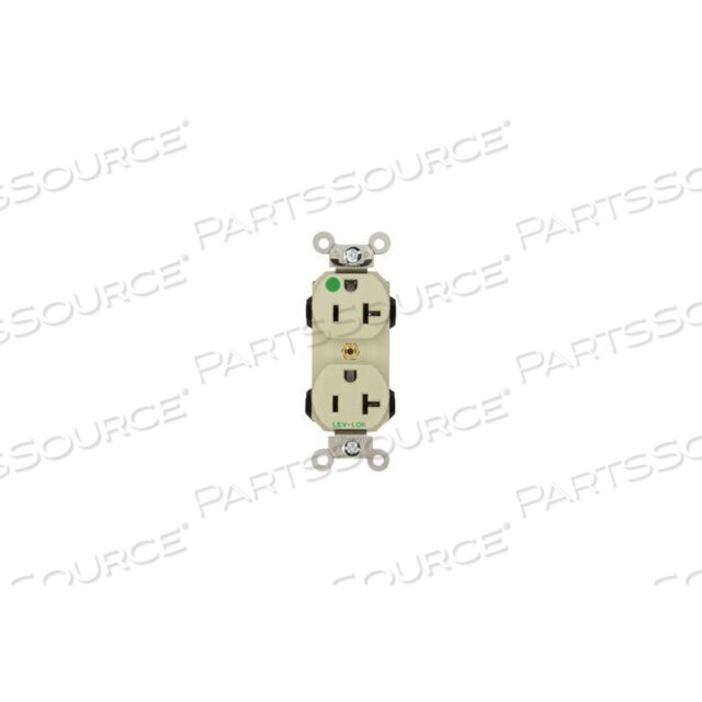 OEM#: 8300-IДВУХСТОРОННЯЯ РОЗЕТКА ГОСПИТАЛЬНОГО КЛАССА, 20 А, 125 В, 5-20R, ЦВЕТ СЛОНОВАЯ КОСТЬ от Leviton