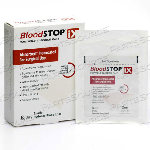 BLOODSTOP IX УЛУЧШЕННАЯ ГЕМОСТАТИЧЕСКАЯ МАТРИЦА 2 X 4, 12/В КОРОБКЕ