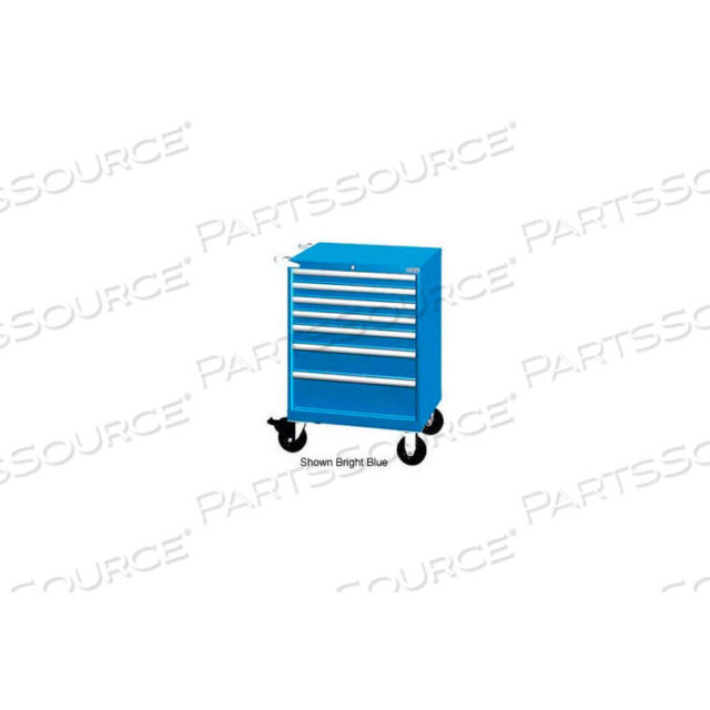 OEM#: XSST0750-0701MBBKA28-1/4W МОБИЛЬНЫЙ ШКАФ, 7 ЯЩИКОВ, 72 ОТДЕЛЕНИЯ - ЯРКО-СИНИЙ, С ОДИНАКОВЫМИ ЗАМКАМИ от Lista International Corporation (Северная Америка)