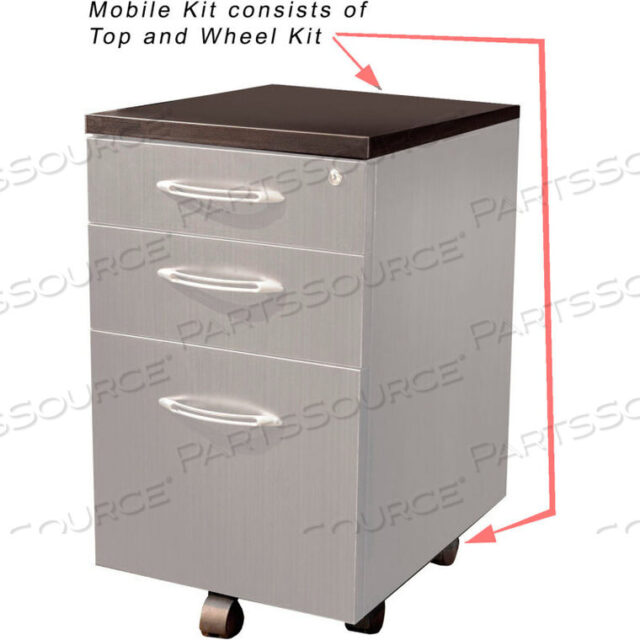 OEM#: AMK20LDCABERDEEN SERIES PEDESTAL MOBILE KIT ДЛЯ ПОДВЕСНЫХ КОМФОРТНЫХ ГОТОВОК APBF20 MOCHA от Safco