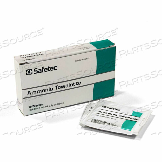 OEM#: 22612AMMONIA INHALANT WIPES, 10/BOX by Medique
