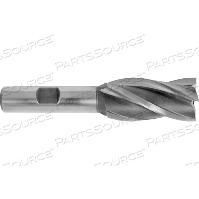 7/8 DIA., 7/8 SHANK, 1-7/8 LOC, 4-1/8 OAL, 4 FLUTE COBALT SINGLE END MILL, TICN