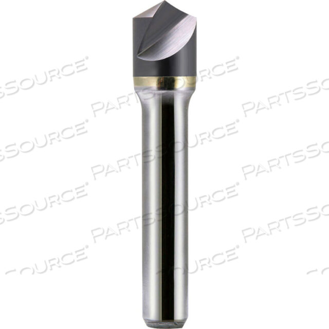 1/2 DIA., 2-1/2 OAL, 60, SINGLE FLUTE SINGLE END COUNTERSINK, SOLID CARBIDE, UNCOATED