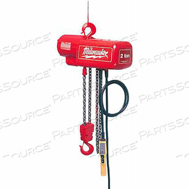 OEM#: 95732 TON, ЭЛЕКТРИЧЕСКАЯ ЦЕПНАЯ ТАЛЬ, 10 ПОДЪЕМОВ, 8 FPM, 115/230 В от Milwaukee Electric Tools