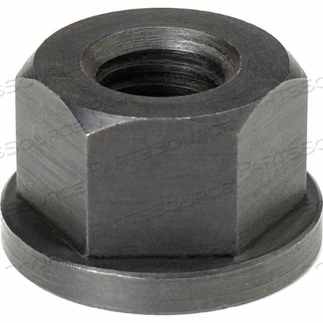 7/16-14 HEX FLANGE NUT - 3/4 HEX - 1 FLANGE DIA. - 9/16 HEIGHT - STEEL - BLACK OXIDE